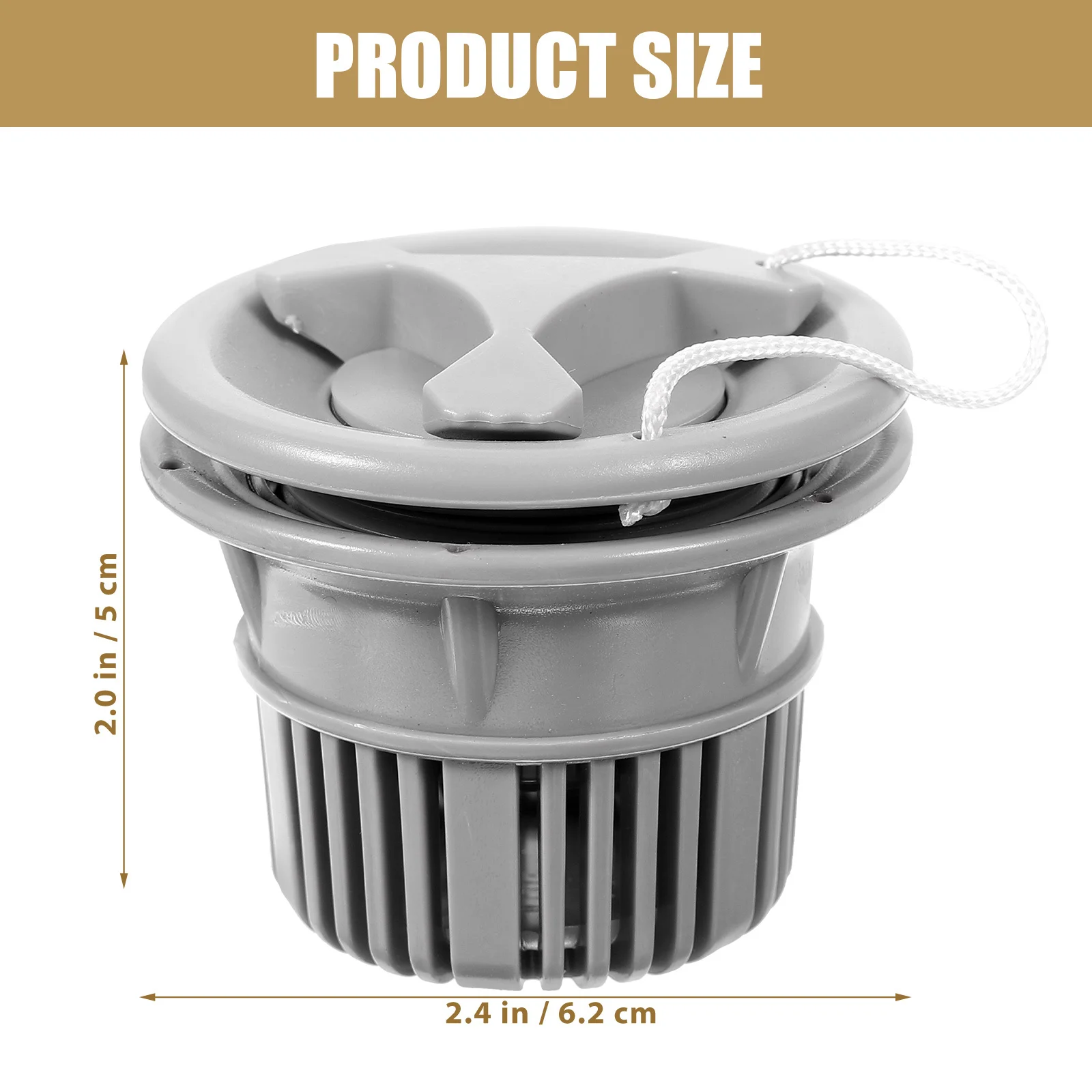 6 ثقوب قارب قابل للنفخ طوف الزورق محول الهواء رمادي سهل صالح تسرب حماية فوهة الهواء لركوب القوارب ألواح التزلج الزورق الملحقات