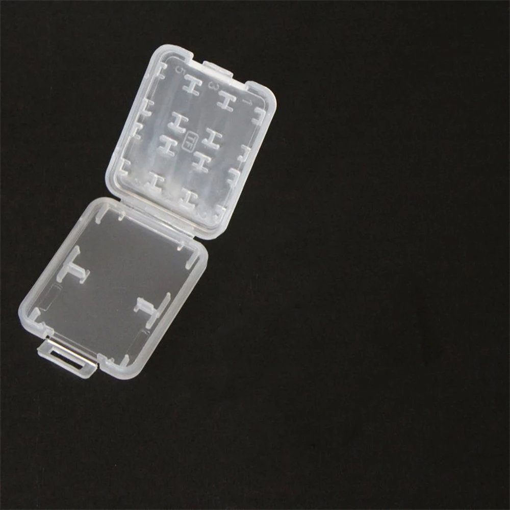 1/3/5PCS Sd Card Storage Box Small And Exquisite Thin Section Transparent Box Storage Box Strong Storage 3.5g 8 In 1 Storage Box