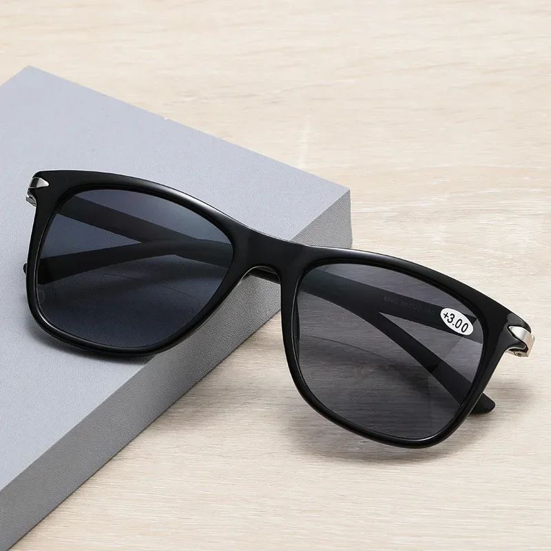 Sunglasses  Women&Men  Bifocal Sun Reading Glasses UV Shade Sunglasses Presbyopic Eyeglasses Square +1.0+1.5+2.0+2.5+3.0+3.5