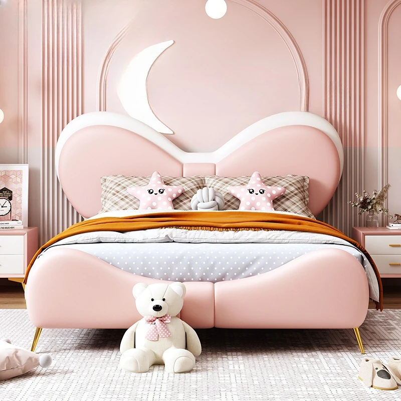 Children's Bed Girl Princess Bed Cute Small Apartment Light Luxury Simple Single