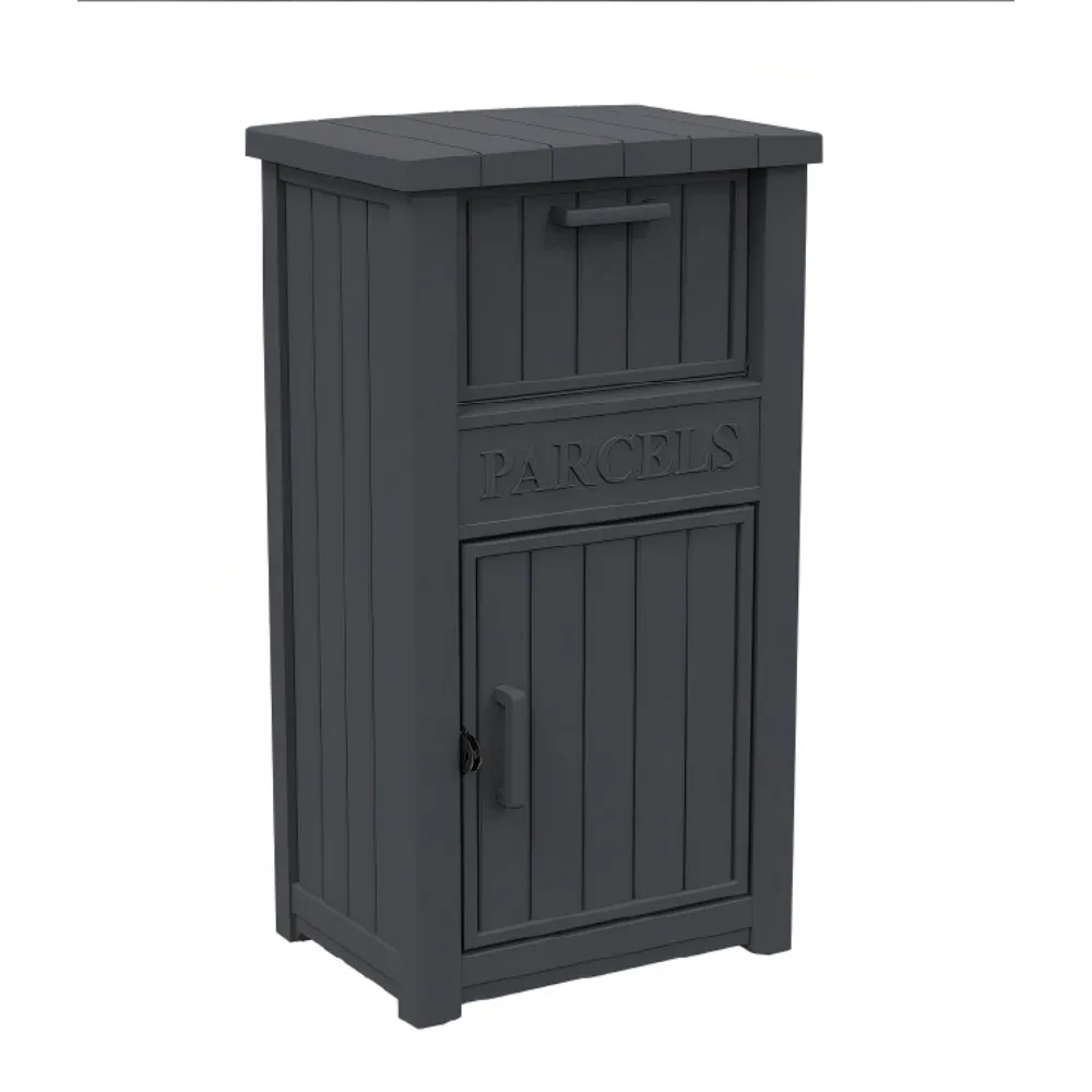 Package Delivery Box for Outside, Outdoor Storage with Lockable Secure, Anti-Theft Parcel Drop Boxes Outdoor Package Delivery and Waterproof for Porch, House, Curbside