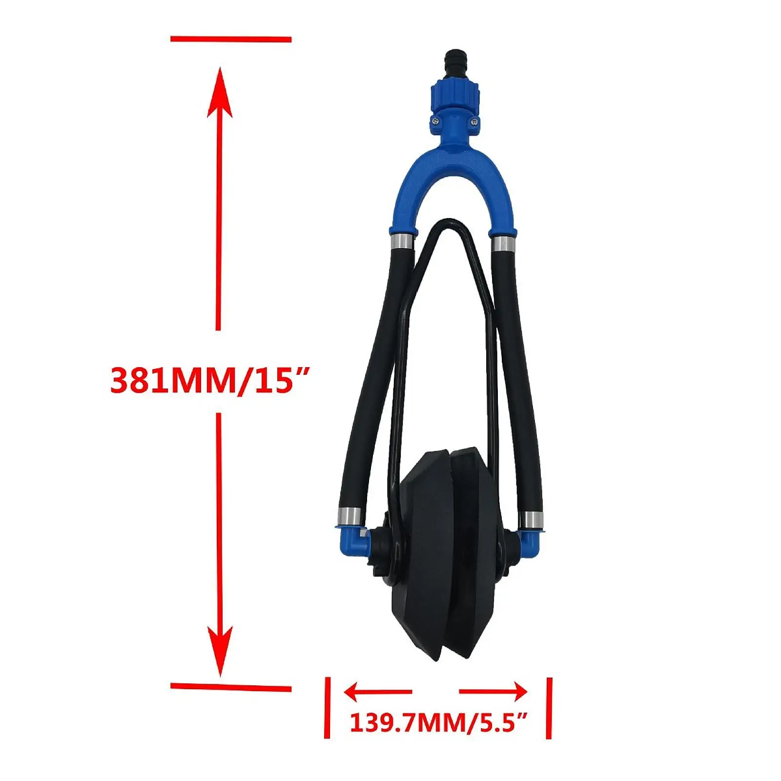 Boat Motor Flusher Steel High Pressure Outboard Engine Marine Cleaning Tool for Standard Garden Hose