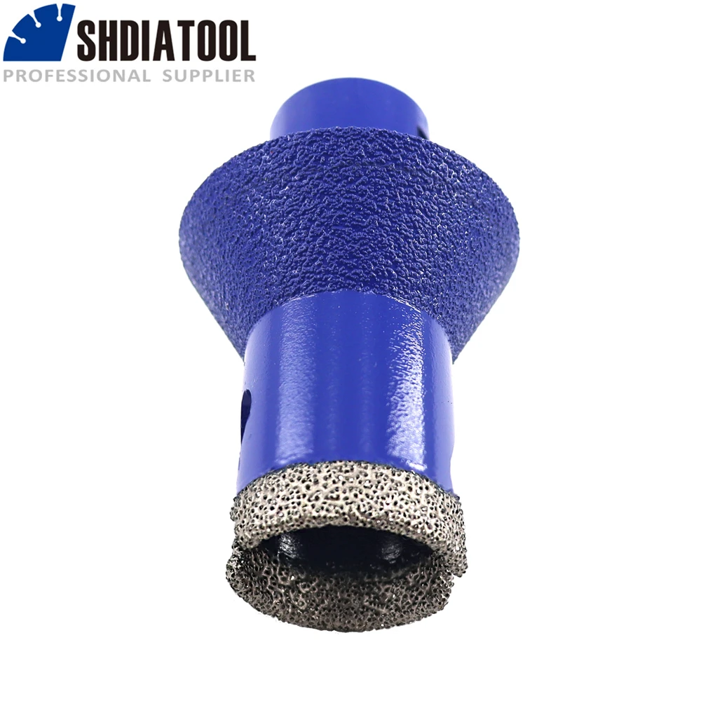 SHDIATOOL 2pcs Dia25mm M14 Diamond Drilling Tile Core Bits Milling Chamfer Ceramic Marble Granite Masonry Grinding Crown Hole