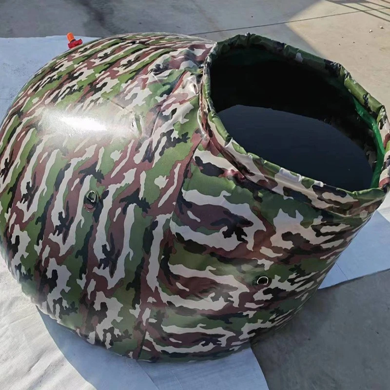 Forest outdoor, fire relief water bag, slope fire water bag, green blue 2000 liters