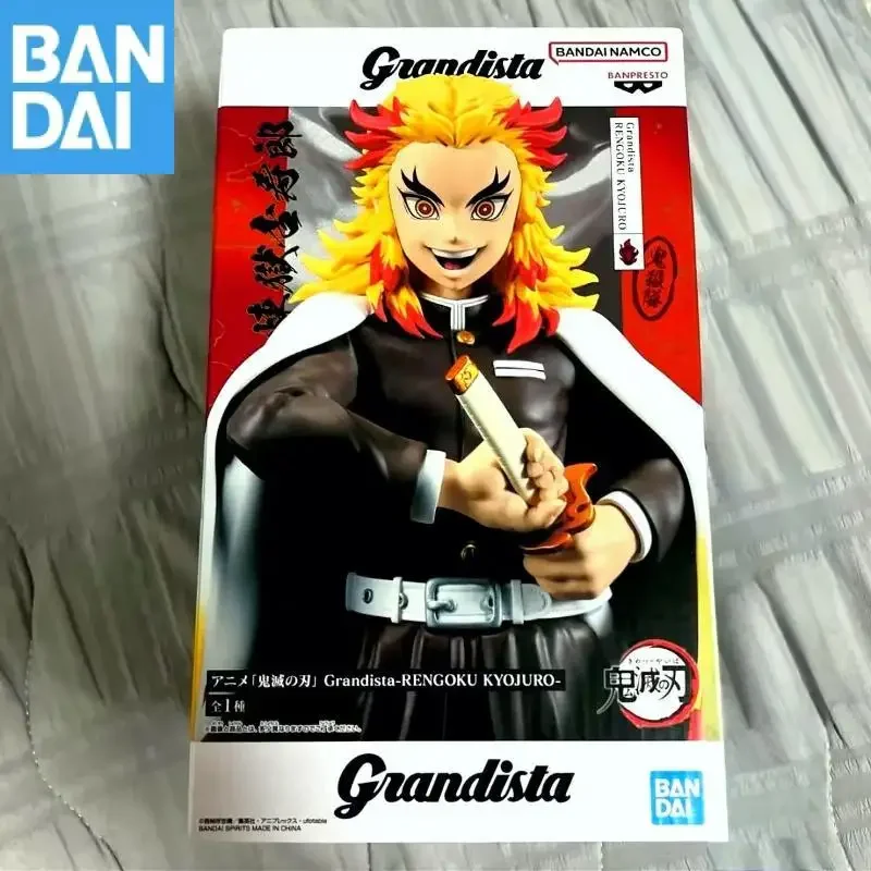 Genuine BANDAI BANPRESTO Kimetsu No Yaiba Grandista Rengoku Kyoujurou Action Figure Toy