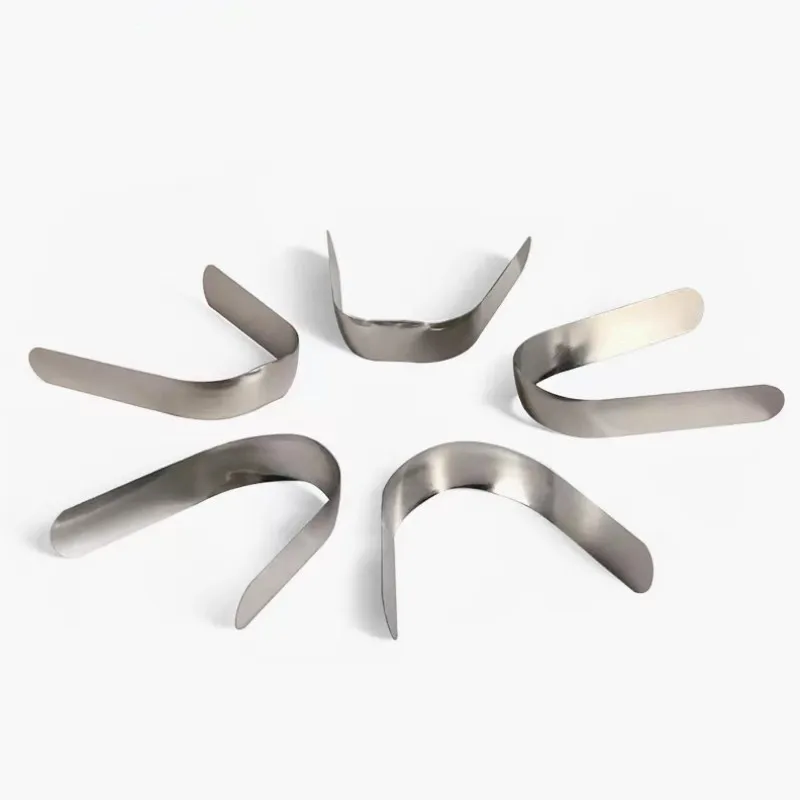 30Pcs Dental Matrix Toflimel Contour Matrix Stainless Steel Double Contour Matrix with 0.03mm/0.038mm Dental Material
