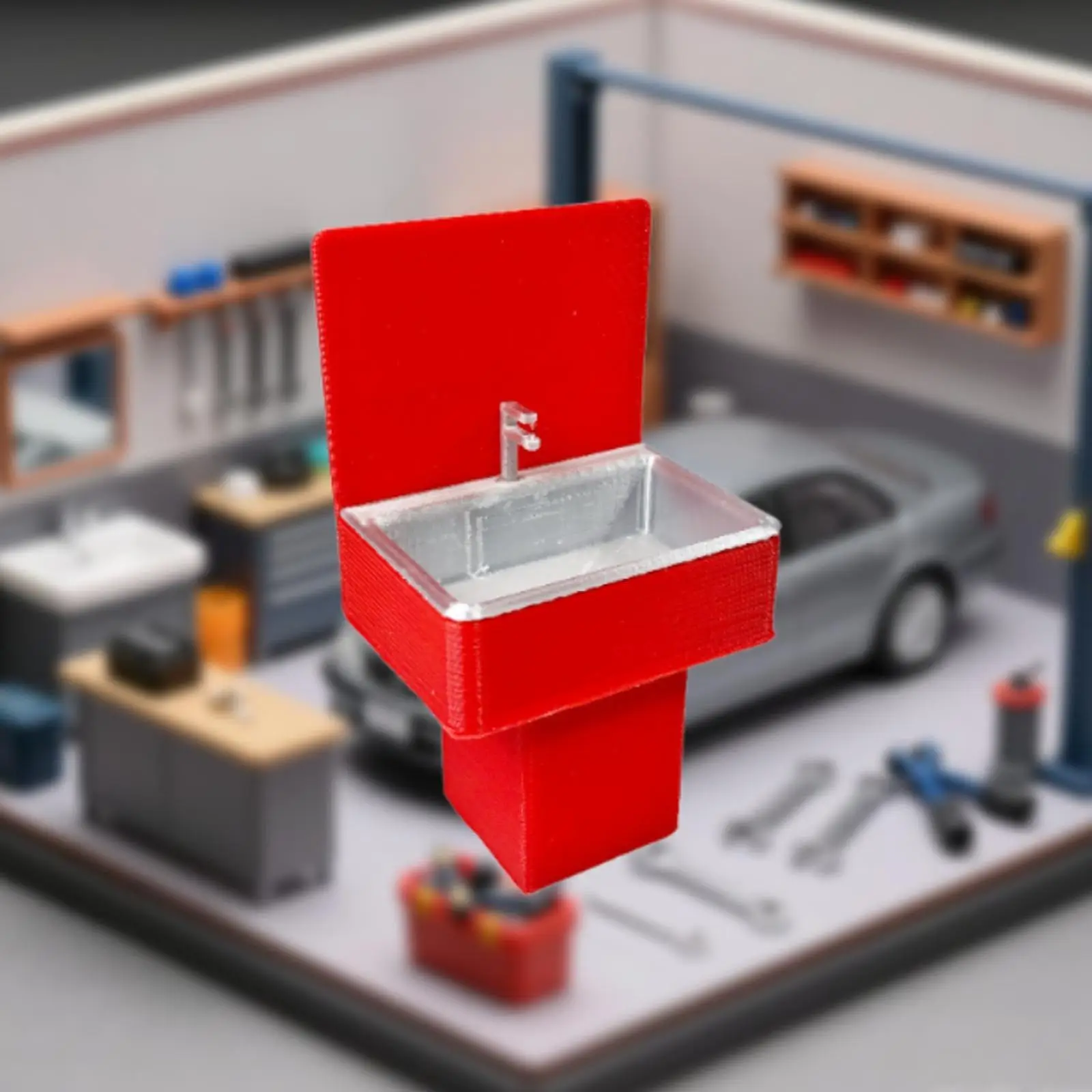 

Модель умывальника в масштабе 1/18, прочная, легкая, реквизит для фотографий, реалистичная, аксессуары для ремонта сцены в мастерской,