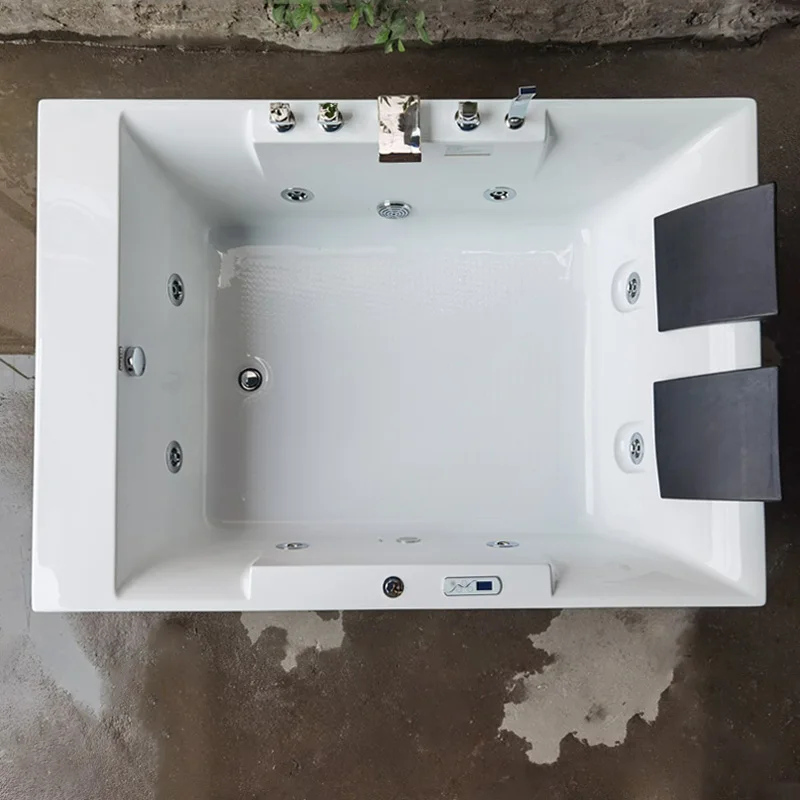 1.78M acrylic bathtub recessed double hotel couple surfing bubble jacuzzi