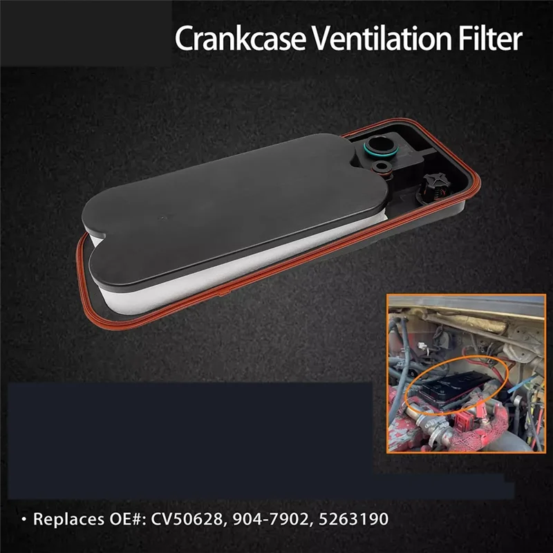 

NEW-CV50628, 904-7902, 5263190 Вентиляционный фильтр картера для двигателей Cummins L7500 2008-2010 гг.