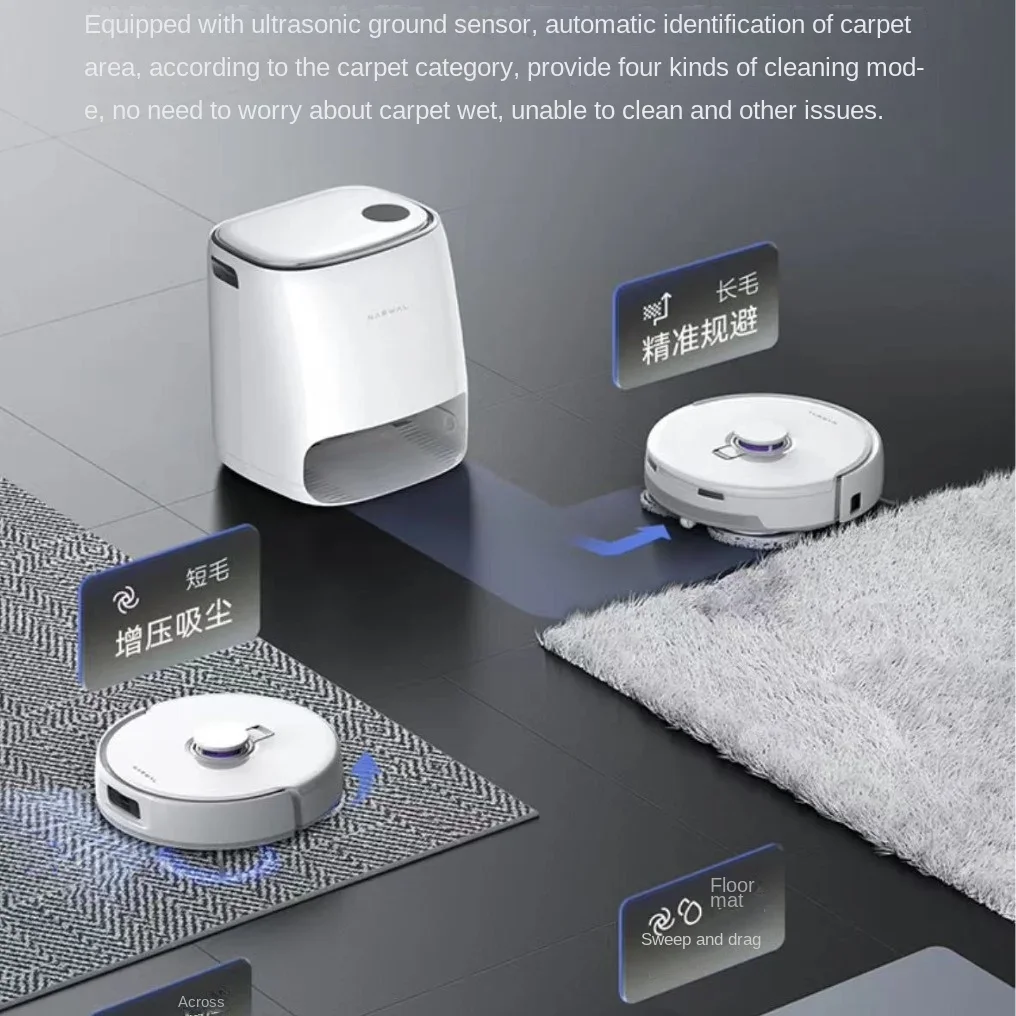 Narwal J4 sweeping robot automatic sweeping mopping drying integrated vacuum cleaner mopping robot camara de vacio  파츠