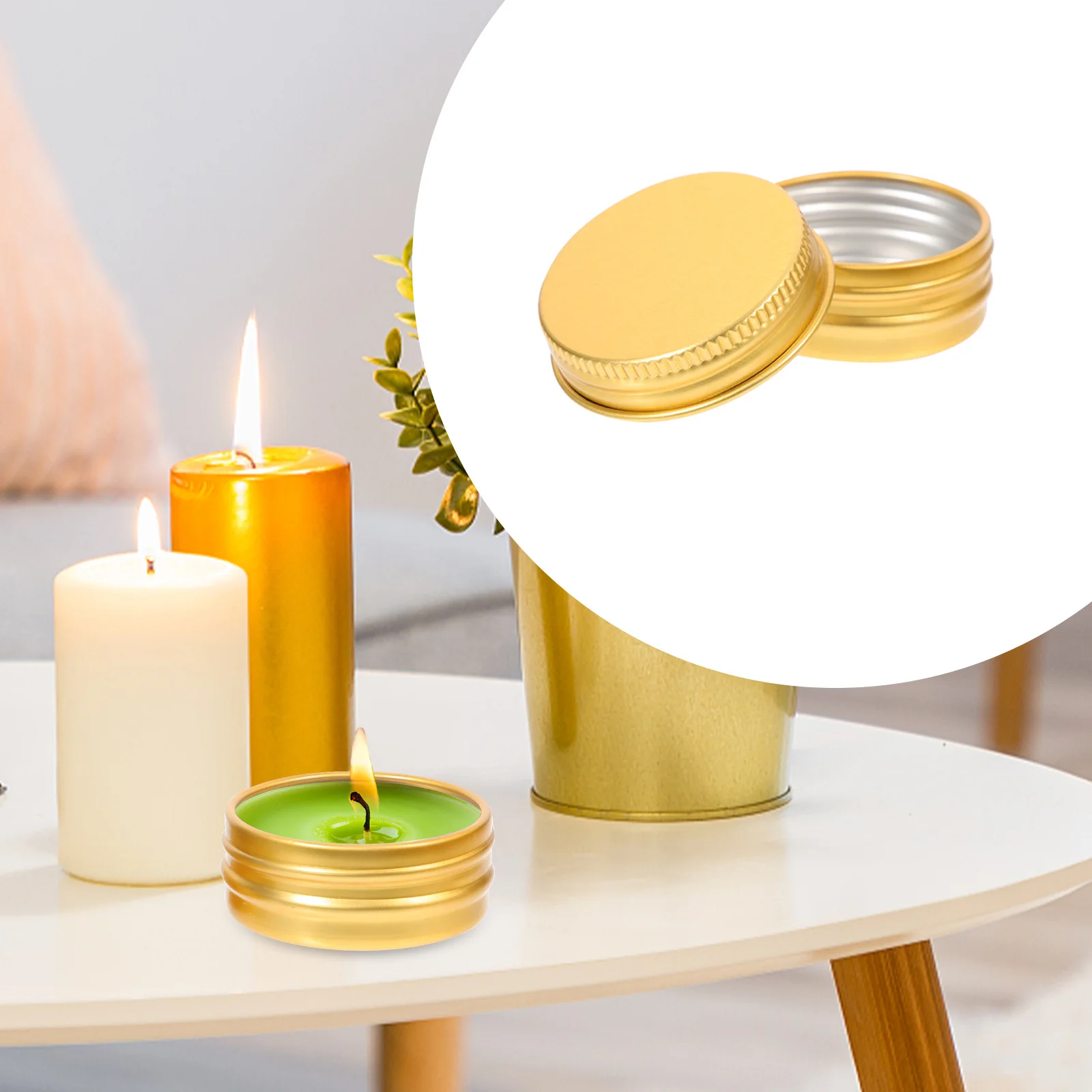 

24pcs Aluminum Storage Tin Jar Round Container For Cosmetics Beads Candles Diy Crafts Travel Refillable Small Metal Box Screw