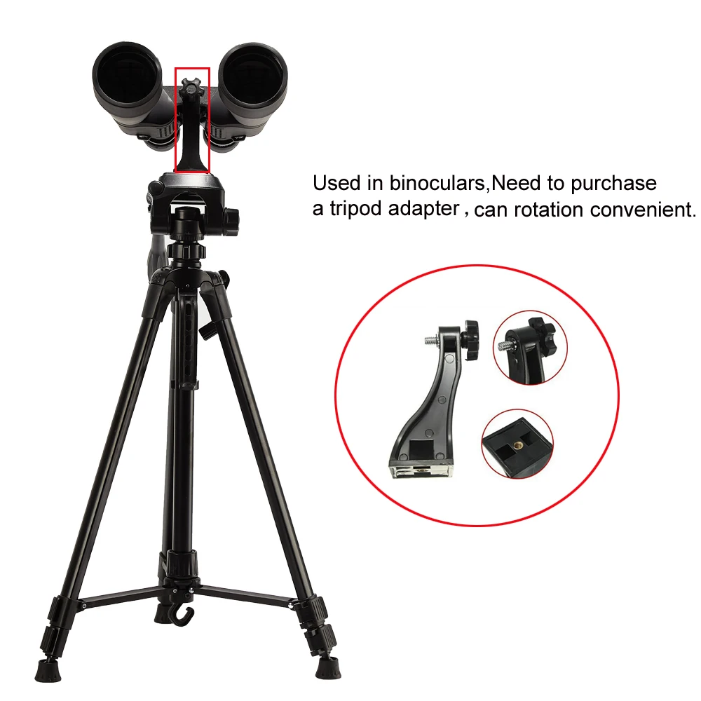 55inch Universal Tripod Stand for Phone Camera Binoculars SLR Telescope Fishing Lights and Beauty Lamp Photography view 6