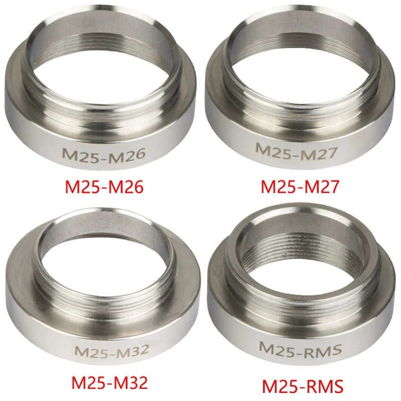 M25-RMS M25-M26 M25-M27 M25-M32 Metallographic objective converter adapter ring Microscope Parts