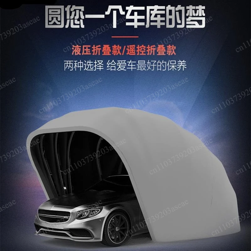 5.5m Semi-automatic Full-automatic Mobile Garage Anti-exposure Folding Retractable Carport Car Parking Shed Sunshade