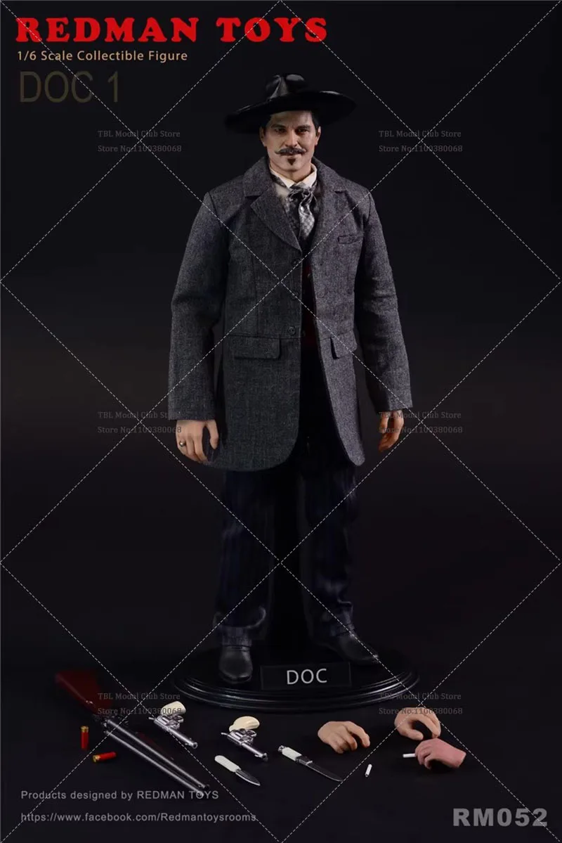 REDMAN TOYS RM052 RM053 1/6 Męski Żołnierz Klasyczny Zachodni Kowboj Film Grób Miasto Wódcy Pełny Zestaw 12'' Figurka Akcji Model Zabawki