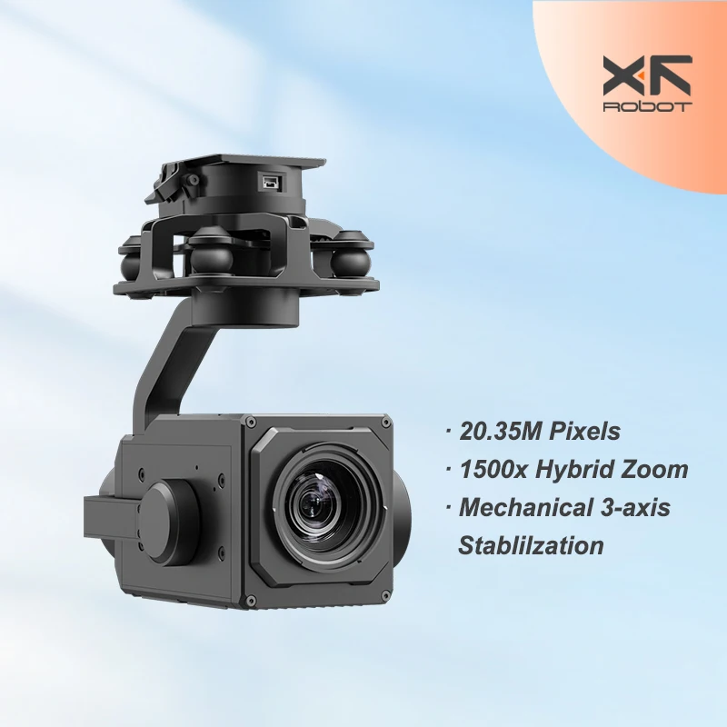 XF-Z6C high zoom Visible light pod UAV  PTZ Camera 4K resolution 1500 times hybrid zoom 3-Axis Pod Hybrid Zoom Pod