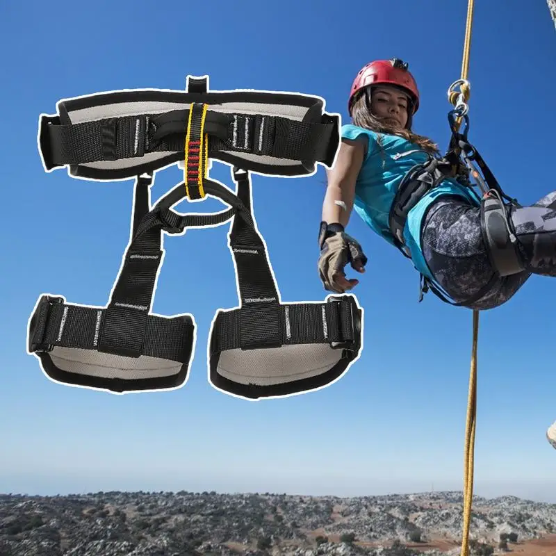 Climbing Harness Adjustable Tree Climbing Equipment Multifunctional Comfortable Fall Arrest Equipment For Construction Roofing