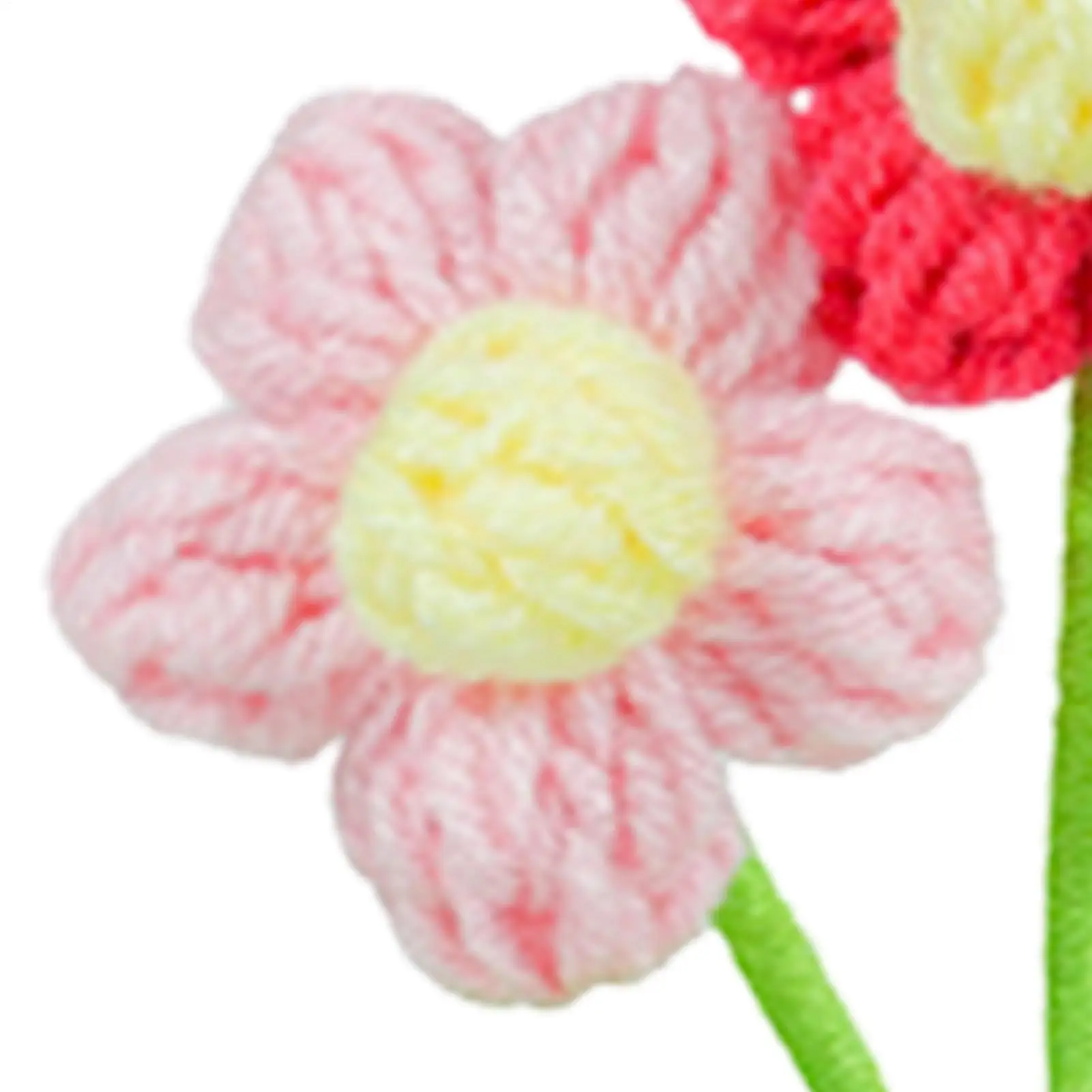 Thank You For Helping Me Grow Crochet Handmade Positive Home Desk Decor Knitted Flowers For Mom Women Her Friends Female Teacher