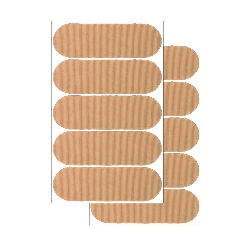 40Pcs Brown Elastic Finger Protector Tape Bowling Thumb Support Pads Anti-Friction Sports Finger Fixing Sticker