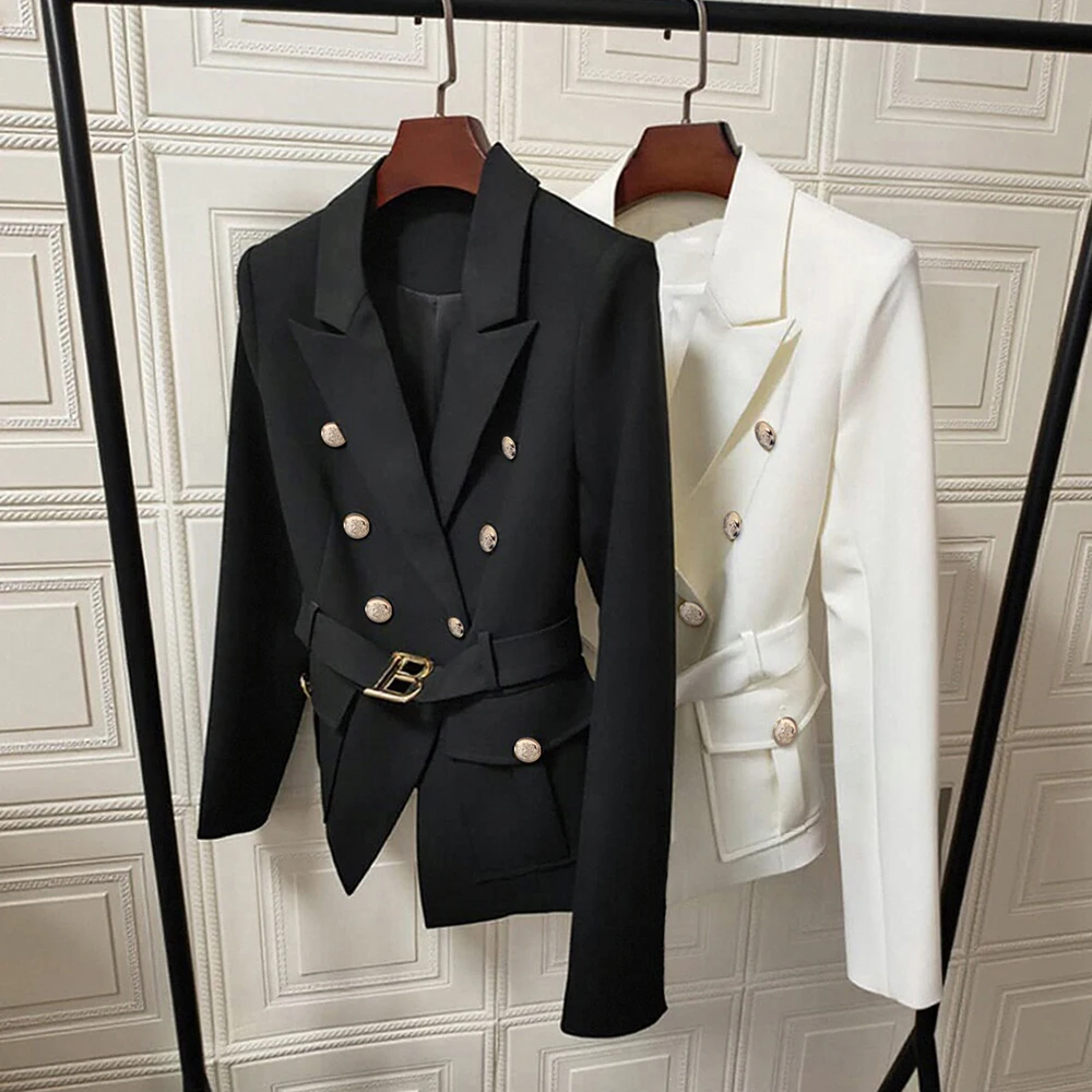 

Autumn Casual Fit Long Sleeve Suit Straight Cuff No Decoration Comfortable Elegant Women's Top Fashion Trend