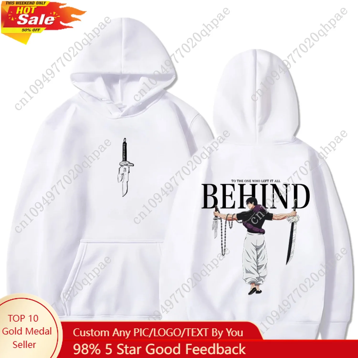 

Jujutsu Kaisen Anime Hoodies Men Women Fushiguro Toji Manga Hooded Pullover Gothic Sweatshirts Hip Hop Streetwear Men's Clothing