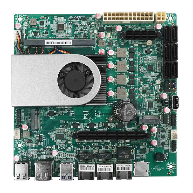 N20 NAS Motherboard 6-Bay Intel Twin Lake N150 4 Cores 1*10G 2*2.5G LANs 6*SATA3.0 2*NVMe 1*DDR5 Firewall ITX Mainboard