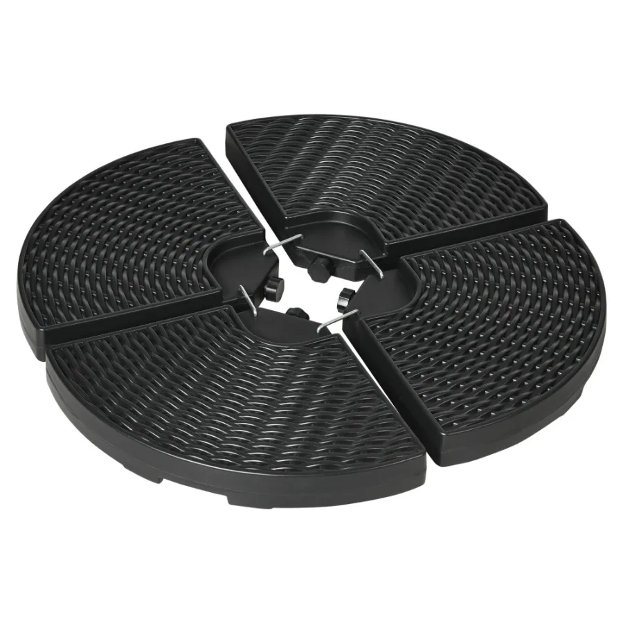 

HDPE Material Patio Umbrella Base Weights Sand Filled up to 150 Lb. for Any Offset Umbrella Base 4Piece Water or Sand Filled A