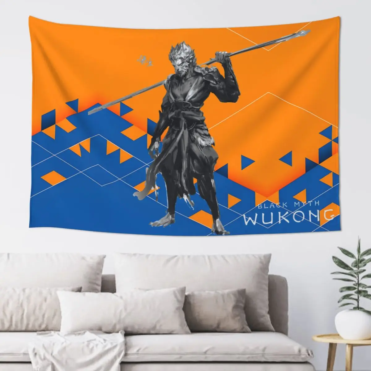 Wall Tapestry 2024 The Most Popular Game Living Room Bedroom Black Myth WuKong Aesthetic Decoration Print Background Girls