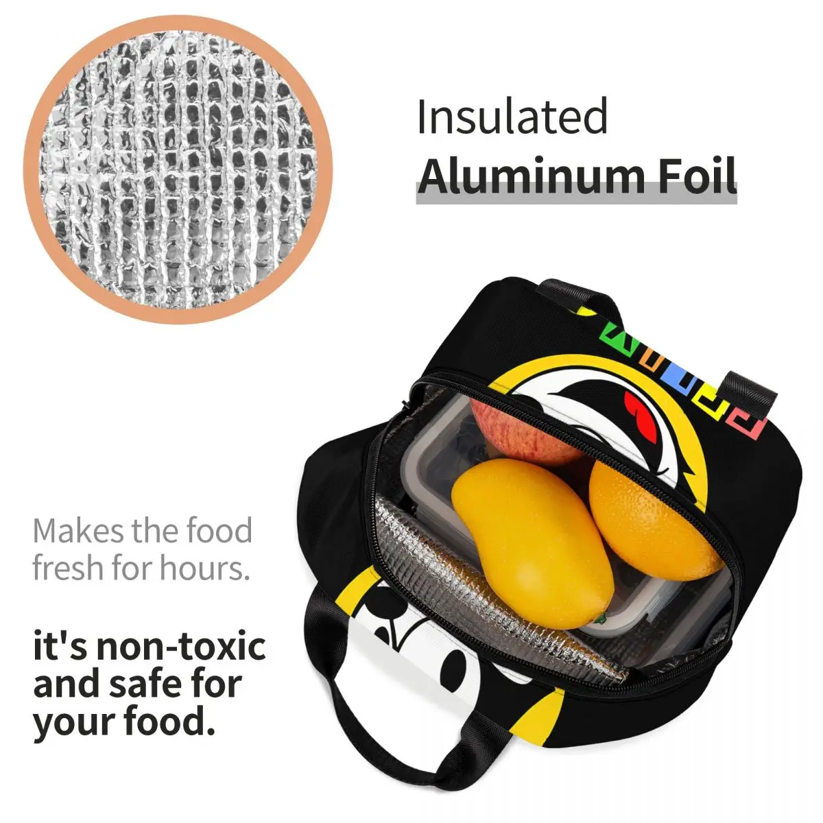 Couple Insulation Rice Bag Fan Suitable F-Felix The Cat Cartoon Aluminum Foil InsulationLunch Box BagFor School