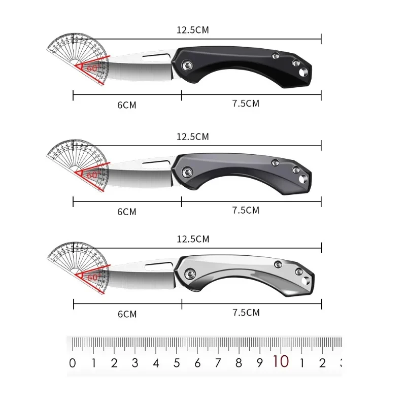 Fruit knife Folding portable knife Edge High hardness household multi-purpose knife Mini carry outdoor survival knife