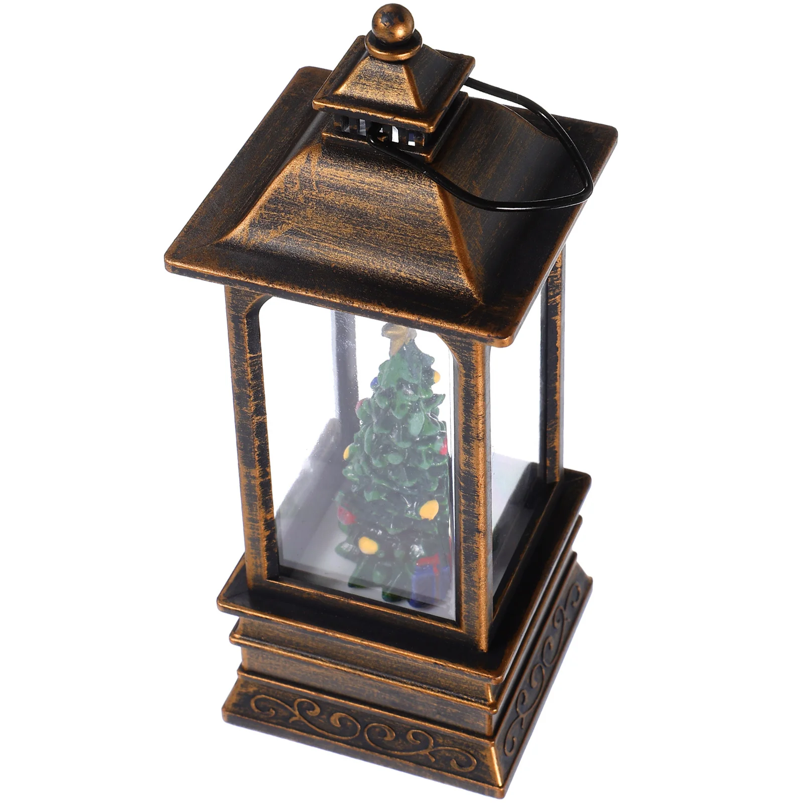 

Night Light Bedside Ornaments Portable Festival Lamp Snow Scene PVC Festive Lantern Lamps for Decoration