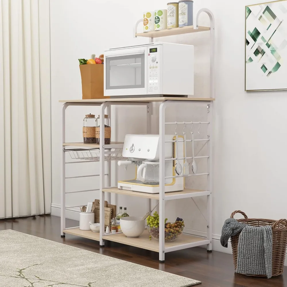 حامل فرن الميكروويف متعدد الوظائف للمطبخ من soges، متعدد الطبقات، منظم التوابل، عربة تخزين، رف محطة العمل، Wh