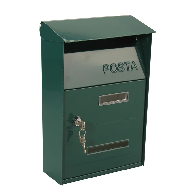 

European-style villa door mailbox wall-mounted suggestion box outdoor simple with lock rainproof and anti-theft mailbox mailbox