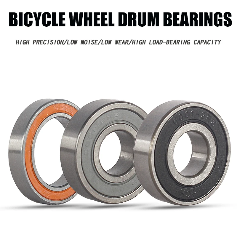 

Bicycle Bottom Bracket Ball Bearing 6001-2Rs 6803-2Rs Sealed Bearing Axis Flower Drum Bearing 2Pcs