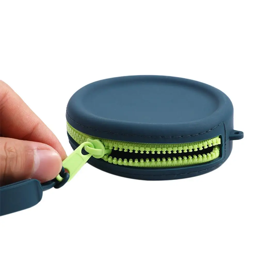 Zipper Cute Gift Headset Bag Students Earphone Storage Bag Mini Wallet Silicone Coin Purse Headphone Case Money Bag
