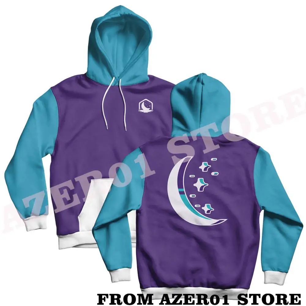 

Lunar Client Moon Color Block Merch Hoodies Winter Men/Women Hooded Sweet Streetwear The Hooded Long Sleeve