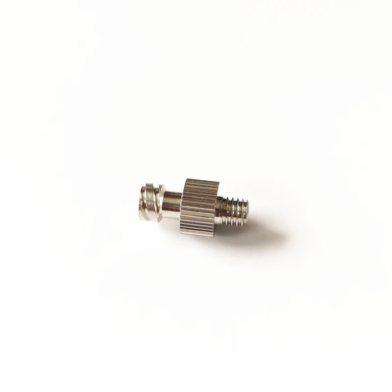 Factory direct pin high-precision high-quality metal M6 male thread female Luer lock adapter nickel plated brass connector image 4