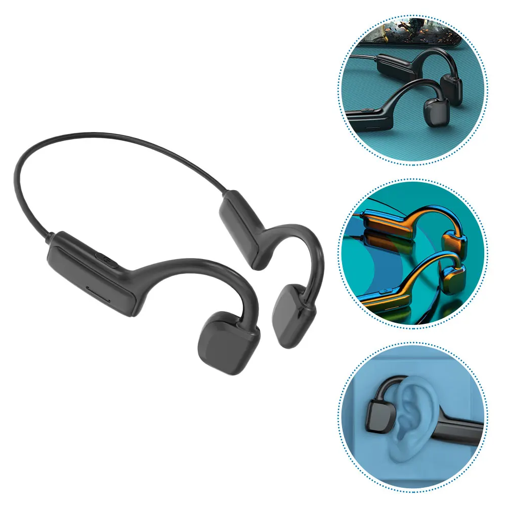 

Wireless Headphones Bone Conduction Non Ear Sports Headset Lightweight Open Air Stereo Fitness Running Driving Travel