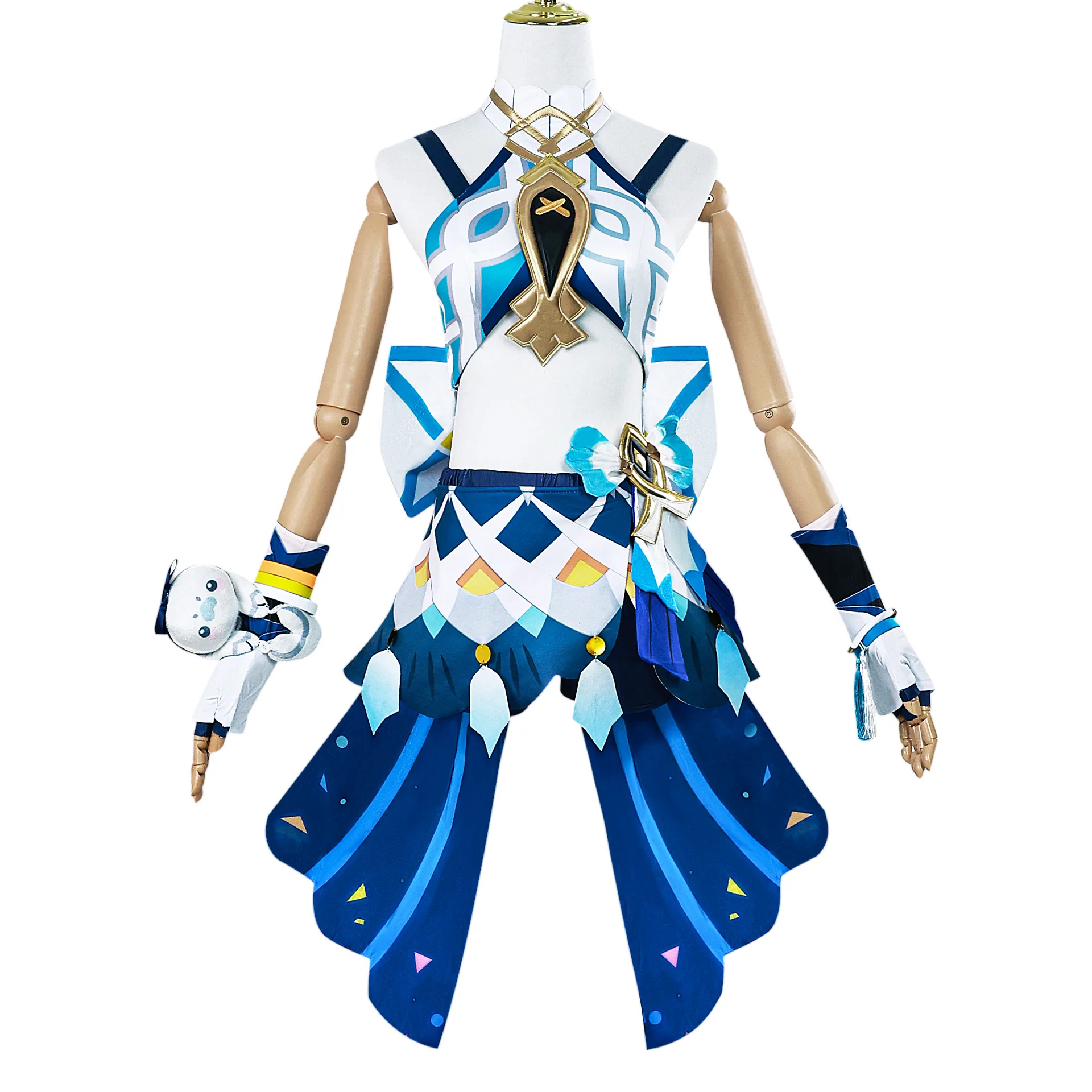 Genshin Impact Mualani Cosplay Kostuum Sexy Jurk Pruik Outfits Vrouwen Meisjes Halloween Rollenspel Carnaval Feestpakken