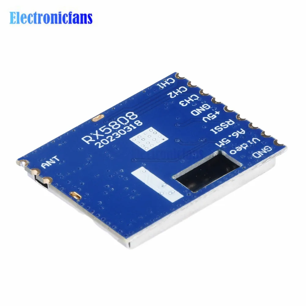 diymore FPV 5.8G Wireless Audio Video Receiver Module for RX5808 Frequency Phase Lock Analog AV Signal Output 3.5V 170mA Board