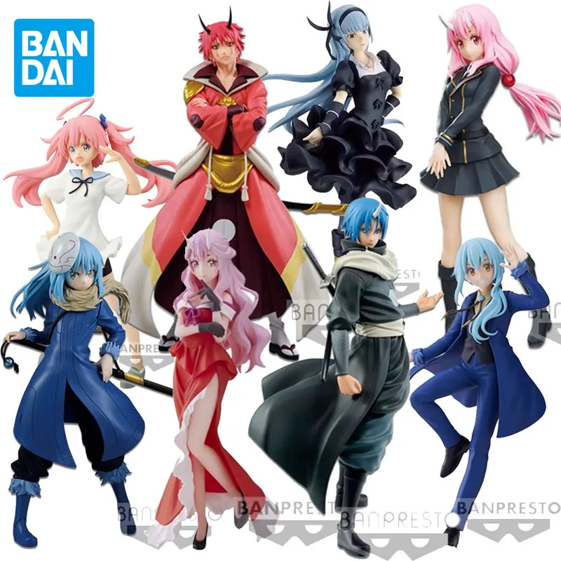 BANDAI Original Otherworlder Anime Figure Rimuru Benimaru Shuna Milim Shion Action Figure Toys For Boys Girls Kids Gift Model