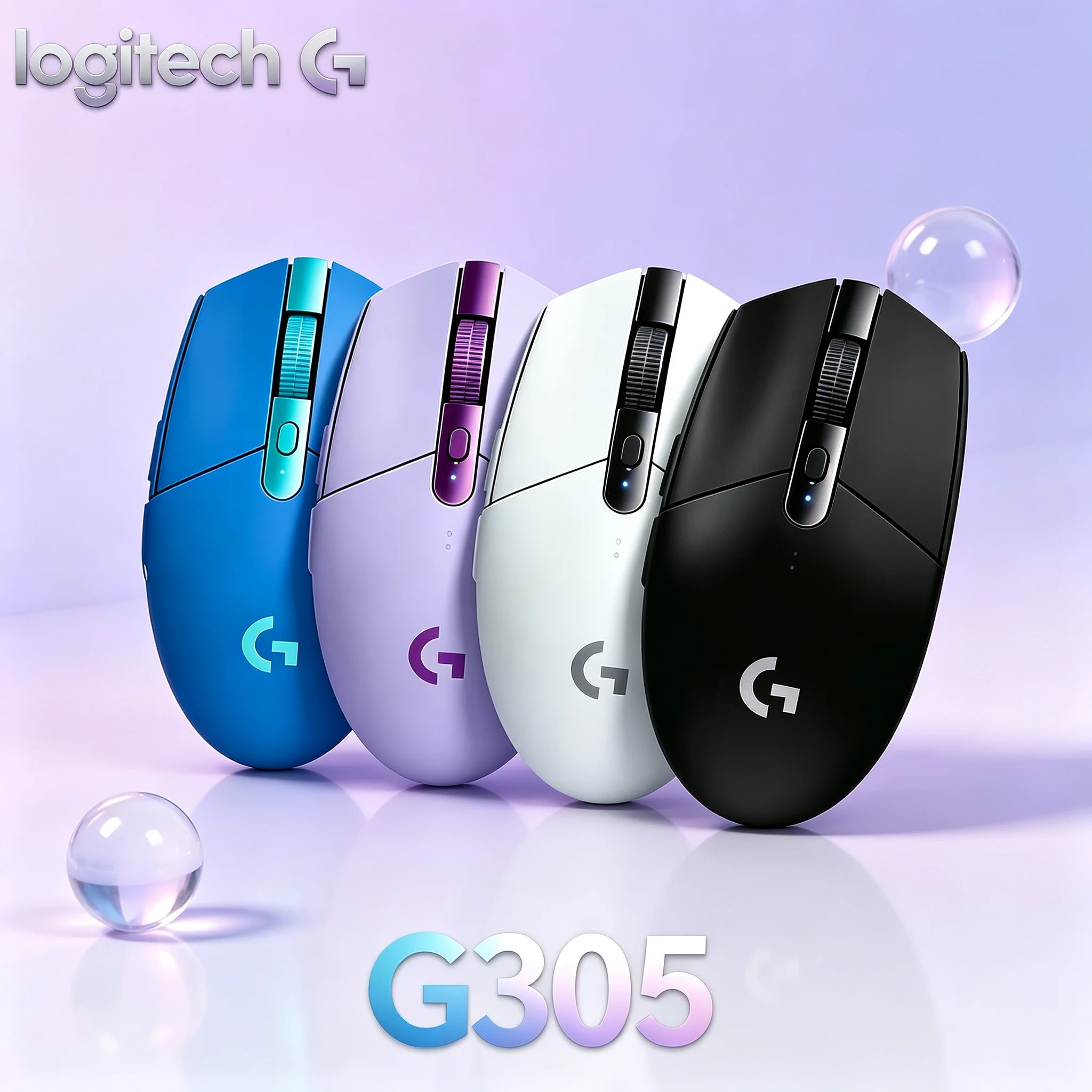 Logitech G305 2.4G Wireless Gaming Mouse Low‑Delay Signal High Precision Tracking 6 Macro Keys For Home Game Business Office Usa