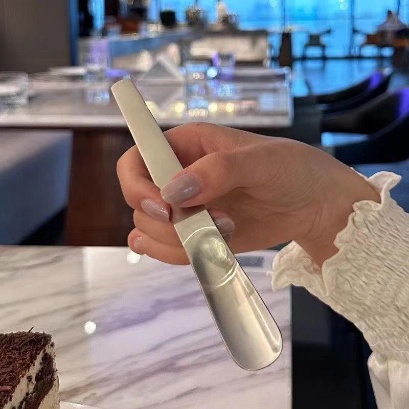 

Outdoor Stainless Spoon Teaspoon Long Handle Mixing Stirring Coffee Tea Spoons Dessert Ice Cream Camping Tableware