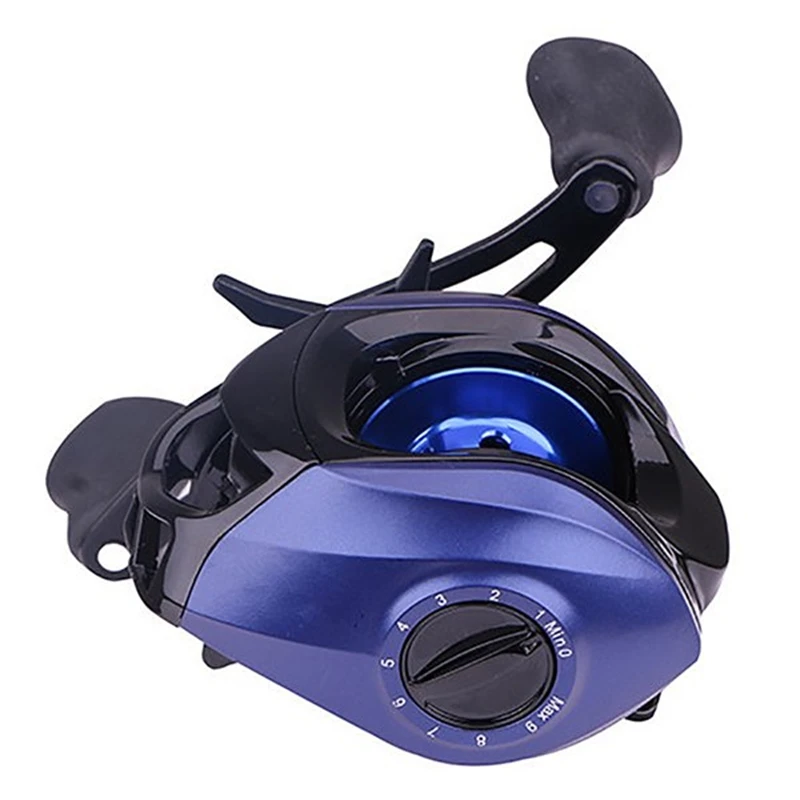 17+1BB High Speed Fishing Reel Braking Force 6KG / 13LB With Left Handle Black Blue