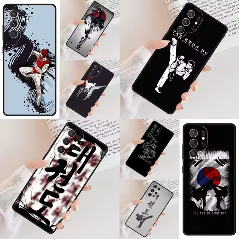 Kungfu Taekwondo Phone Case For Samsung Galaxy S24 S23 S22 S21 Ultra S10 Note 10 Pro S20 Plus FE S9 S8 Cover