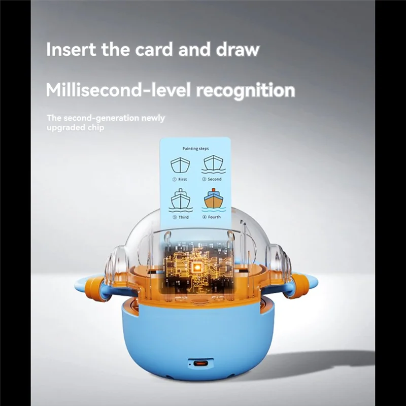 Interação de voz desenho robô brinquedo educativo interativo para crianças com 100 cartões de palavra aprendendo um a62x