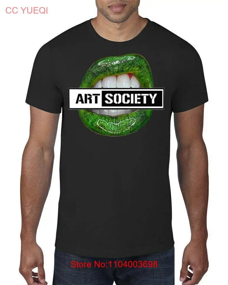 NEW Art Society x Retro Kings GREEN LIPS BLACK Tee Shirt SMALL-3XLARGE LIMITED