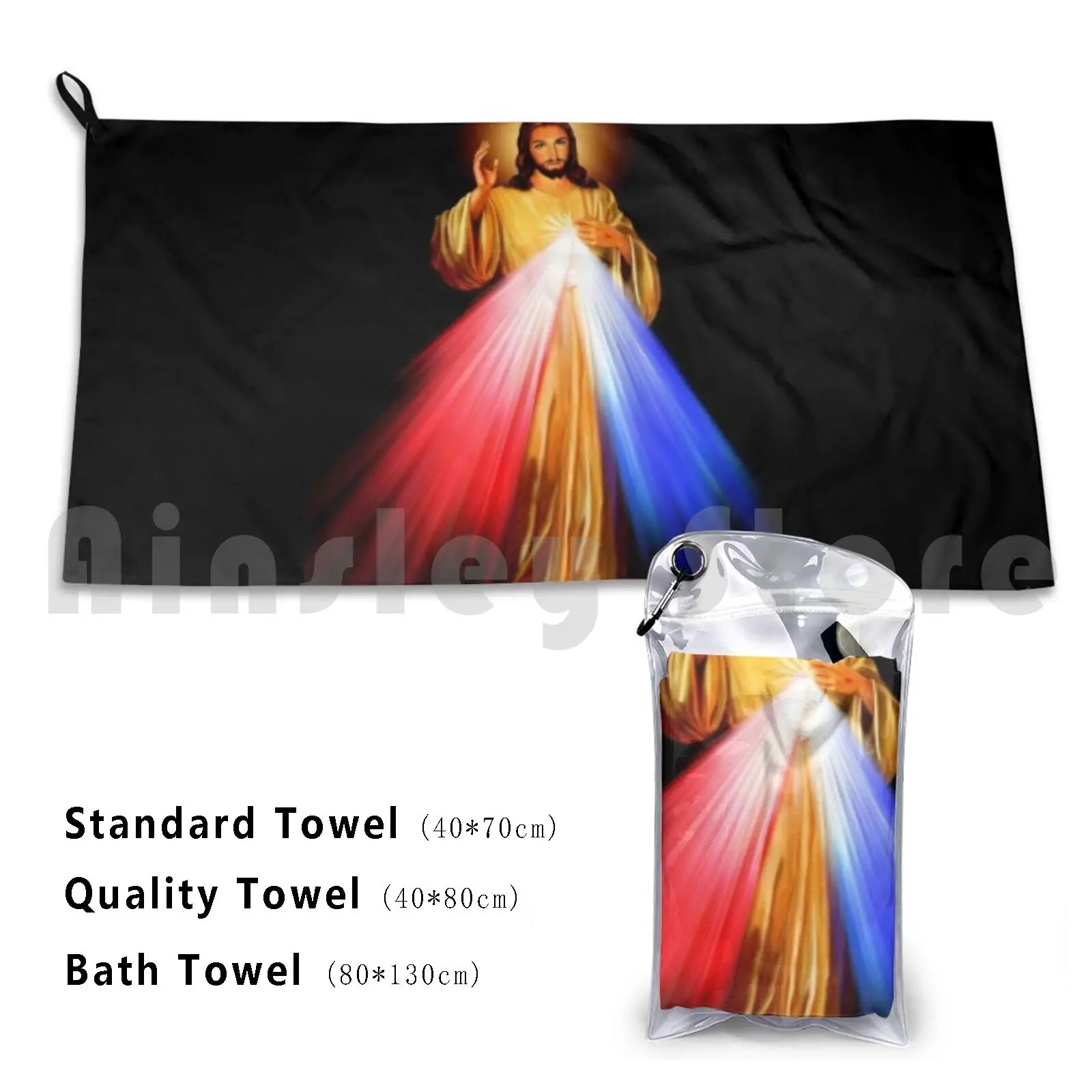 Jesus Custom Towel Bath Towel Devotional Christian Faith God Jesus Bible Christ Religious Religion