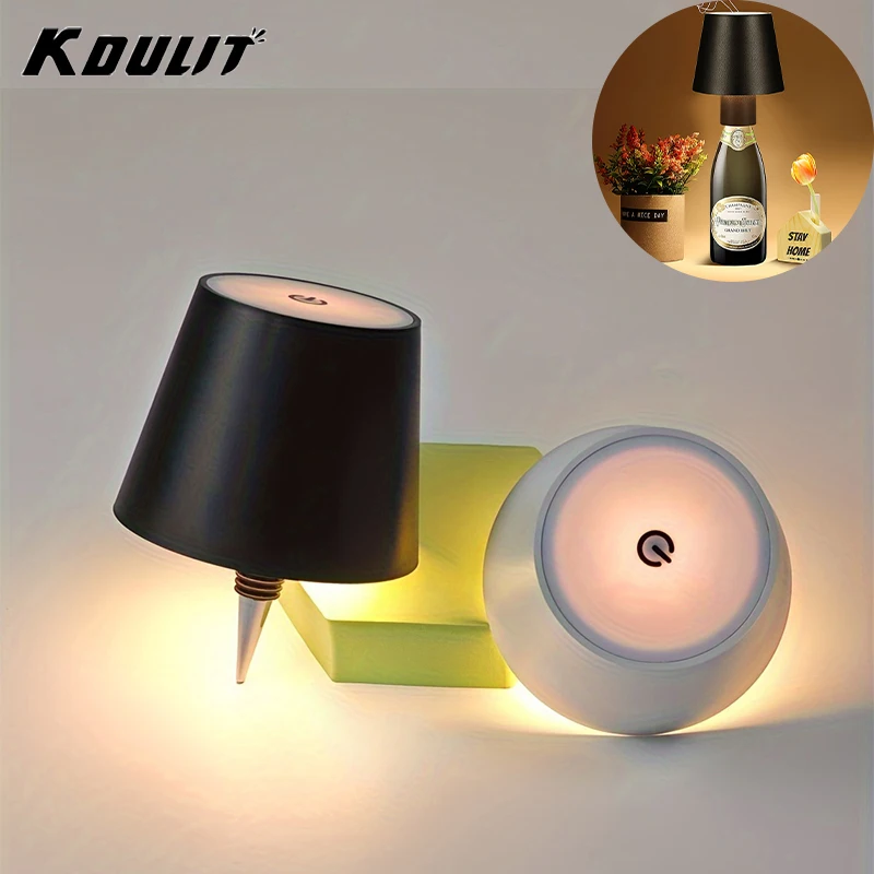 

Светодиодный светильник для бутылки вина, атмосферная лампа с бесступенчатым затемнением, ресторан, домашний декор, вечеринка, спальни, бары, портативная настольная лампа, подарок