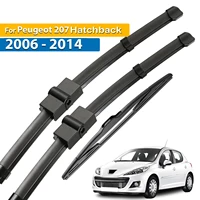 Erick's limpiaparabrisas juego de limpiaparabrisas delantero y trasero para Peugeot 207 Hatchback 2006 - 2014 parabrisas ventana 26 ""+ 17"" + 16""